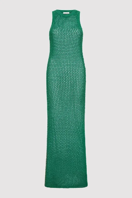 Today Only COTTON CROCHET DRESS-VERDE